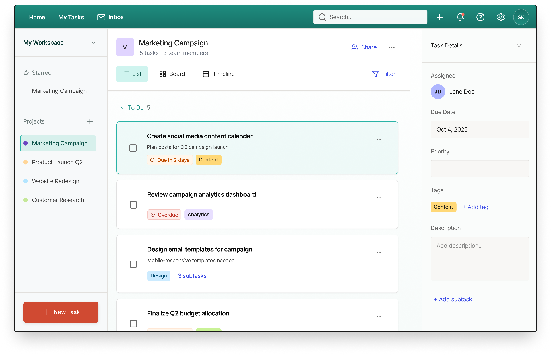 Asana Color System Redesign - Sanna Dahlin